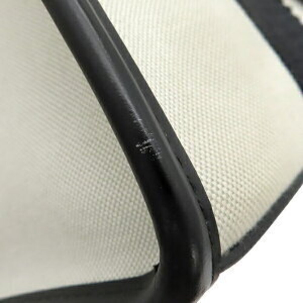 Balenciaga Tote Bag Hardware Canvas Leather Natural Handbag Shoulder Off-White - Picture 5 of 9